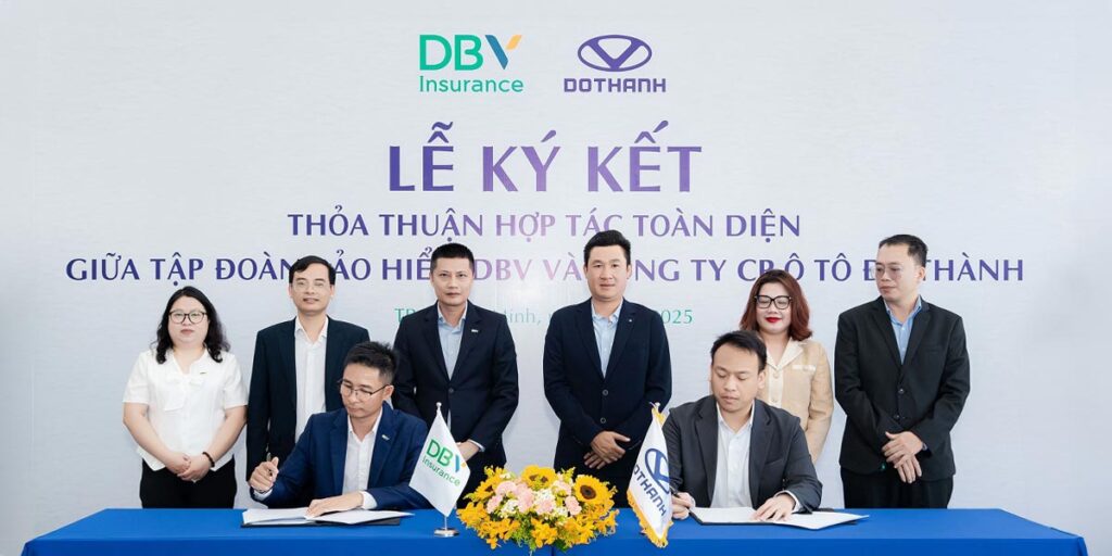Hợp tác DBV Đô Thành chính thức ký kết 15/10/2025, thiết lập chuỗi dịch vụ Bảo hiểm Ô tô toàn diện. Khách hàng sở hữu xe Đô Thành nhận đặc quyền bồi thường nhanh chóng, tư vấn chuyên nghiệp và ưu đãi 10% chi phí sửa chữa