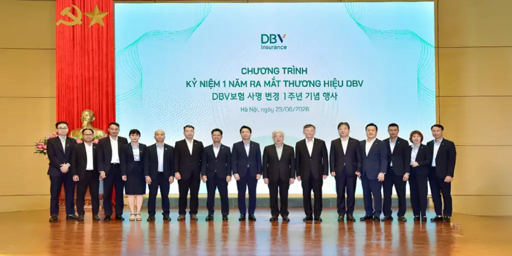 DBV Insurance kỷ niệm 1 năm ra mắt thương hiệu tại Hà Nội (23/06/2026), khẳng định vị thế trên thị trường bảo hiểm phi nhân thọ Việt Nam sau một năm chuyển mình theo chuẩn quốc tế.