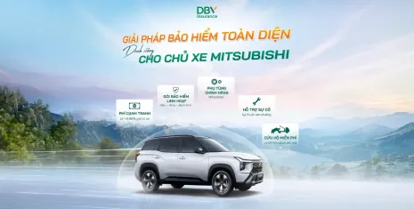 Nếu bạn đang sử dụng Mitsubishi, bảo hiểm xe Mitsubishi DBV là lựa chọn nên cân nhắc ngay để bảo vệ xe và chủ động chi phí trước những rủi ro bất ngờ. Khách hàng có thể linh hoạt tham gia bảo hiểm TNDS DBV hoặc bảo hiểm vật chất xe DBV với nhiều quyền lợi thiết thực như sửa chữa chính hãng, cứu hộ và hỗ trợ nhanh khi có sự cố. Với mức phí cạnh tranh cùng nhiều ưu đãi hấp dẫn, DBV giúp chủ xe Mitsubishi an tâm hơn trên mọi hành trình.